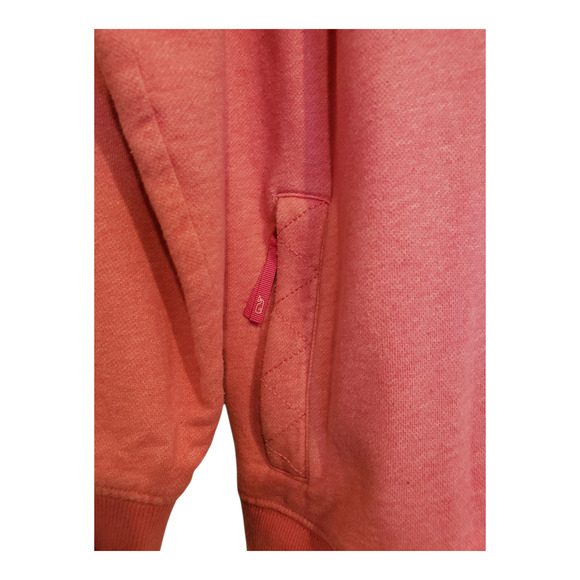Vineyard Vines Shep Pink Quilted Snap Pullover Sweatshirt Hood Blue XL - Picture 9 of 13